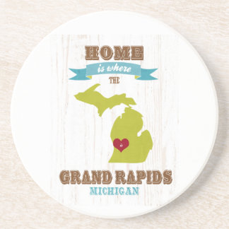 Grand Rapids、ミシガン州の地図-どこであります家 コースター