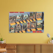 Grand Rapids, Minnesota – ラージレターシーン キャンバスプリント (インサイチュ (リビング))