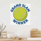 Grand Slam Winner Tennis Ball Sports Champion ポスター (キッチン)