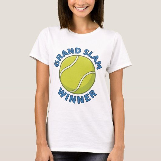 Grand Slam Winner Tennis Ball Sports Champion Tシャツ (正面)
