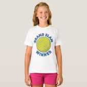 Grand Slam Winner Tennis Ball Sports Champion Tシャツ (正面フル)