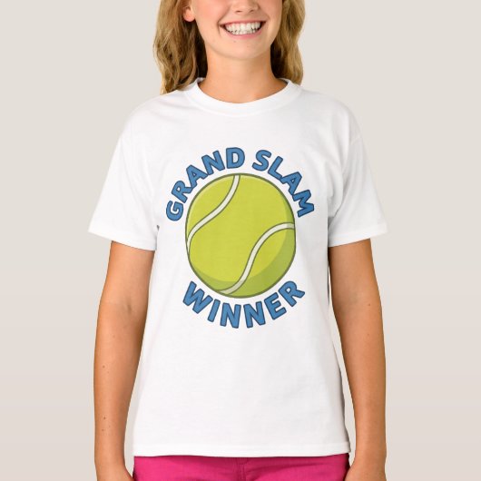 Grand Slam Winner Tennis Ball Sports Champion Tシャツ (正面)