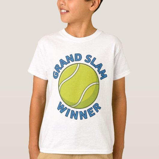 Grand Slam Winner Tennis Ball Sports Champion Tシャツ (正面)