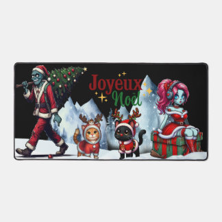 Grand Tapis de souris | Temps des fêtes デスクマット