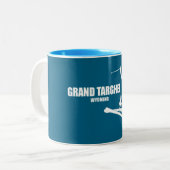 Grand Targhee Resort Wyoming Skier ツートーンマグカップ (正面左)