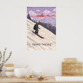 Grand Targhee Ski Resort Wyoming Travel Poster ポスター (キッチン)