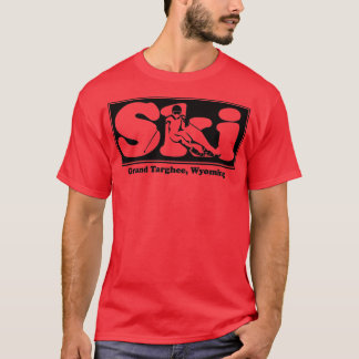 Grand Targhee, Wyoming SKIグラフィックでスキーを楽しめる Tシャツ
