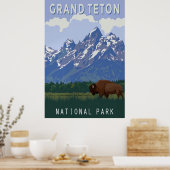 Grand Teton ポスター (キッチン)