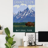 Grand Teton ポスター (ホームオフィス)