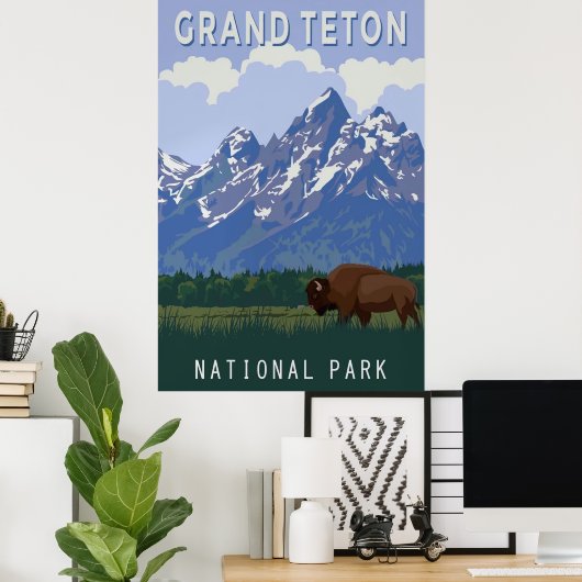 Grand Teton ポスター (ホームオフィス)