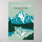Grand Teton Jackson Hole Valley National Park ポスター (正面)