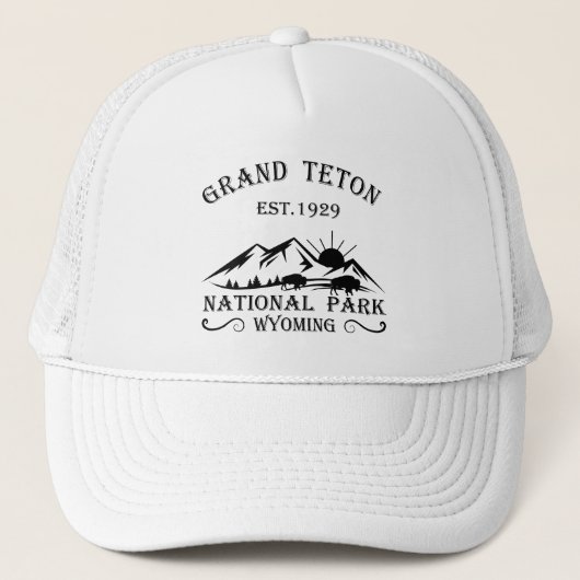 Grand Teton mountains National Park Wyoming キャップ (正面)
