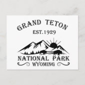 Grand Teton mountains National Park Wyoming シーズンポストカード (正面)