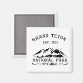 Grand Teton mountains National Park Wyoming マグネット (正面/裏面)