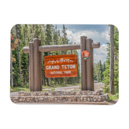 Grand Teton National Park Entrance Sign マグネット