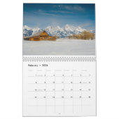 Grand Teton National Park Landscape カレンダー (2月 2026)
