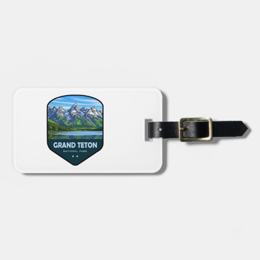 Grand Teton National Park Shield ラゲッジタグ (正面横)