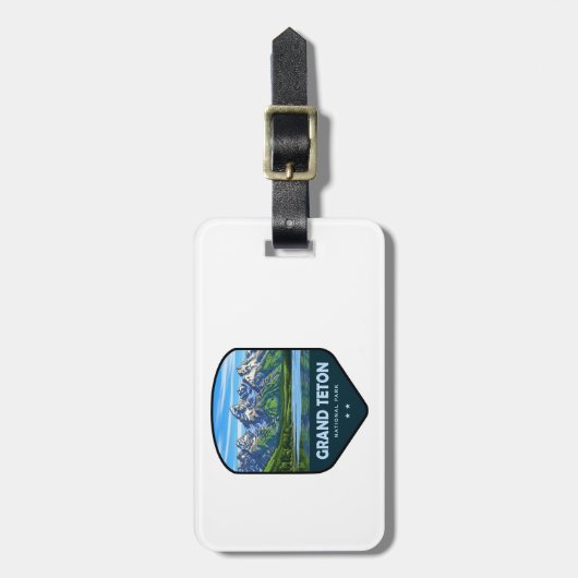 Grand Teton National Park Shield ラゲッジタグ (正面縦)