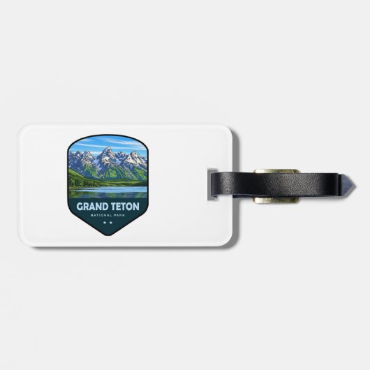 Grand Teton National Park Shield ラゲッジタグ (裏面横)
