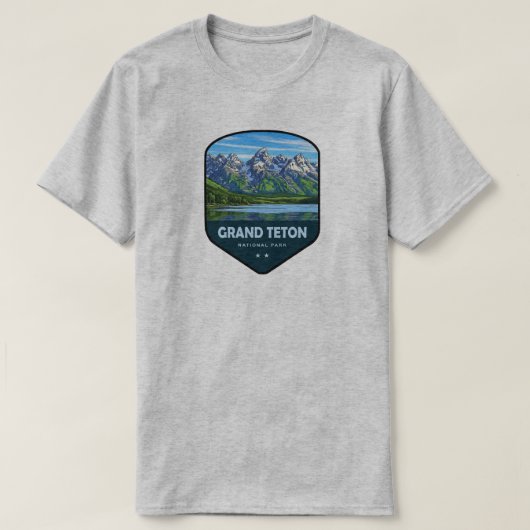 Grand Teton National Park Shield Tシャツ (デザイン正面)