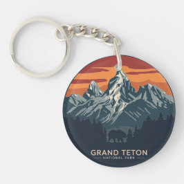 Grand Teton National Park Sunset キーホルダー