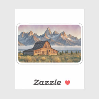 Grand Teton National Park Watercolor Sticker シール