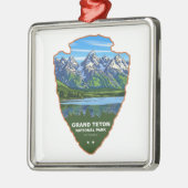 Grand Teton National Park Wyoming Arrowhead メタルオーナメント (左)