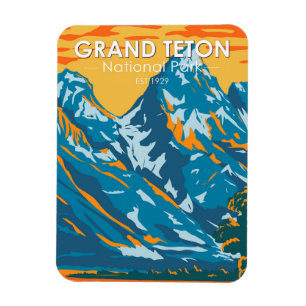Grand Teton National Park Wyoming Vintage マグネット