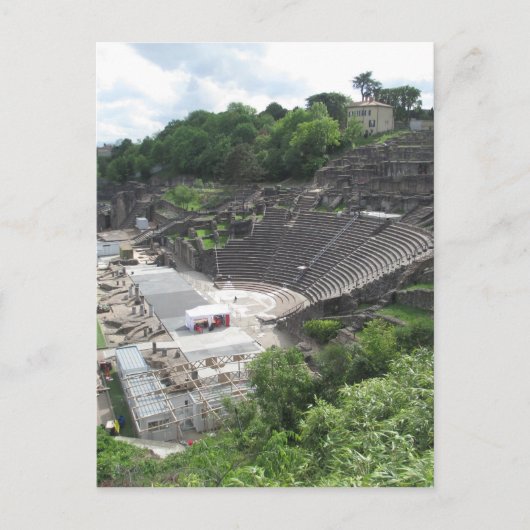 Grand Theater, Lyon Amphitheater，ローマ |フランス ポストカード (正面)