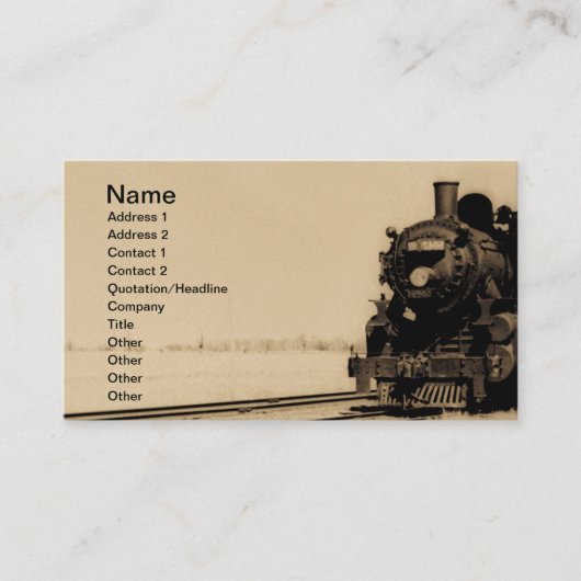 Grand Trunk Western Engine No. 5042 Business Card ロイヤリティカード (正面)