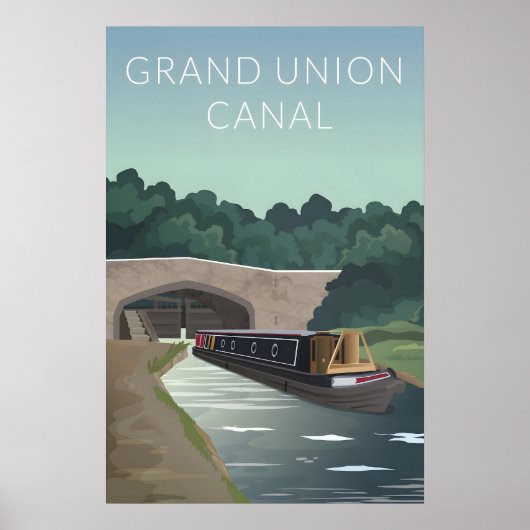 Grand Union Canal Travel Poster ポスター (正面)