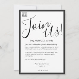 Grand Unveiling Special Event Invitation 招待状