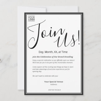 Grand Unveiling Special Event Invitation 招待状