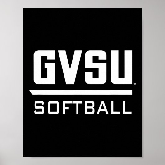 Grand Valley State University Gvsu Softll Apparel  ポスター (正面)