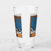 Grand Verre à Boissons Hivernal Boule à Neige タンブラーグラス (左)