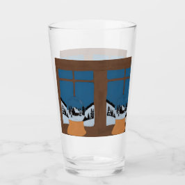 Grand Verre à Boissons Hivernal Boule à Neige タンブラーグラス