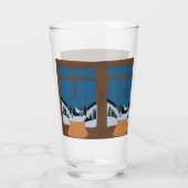 Grand Verre à Boissons Hivernal - Boule de Neige タンブラーグラス (裏面)