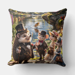 Grand Victorian Woodland animal Secret Garden stat クッション
