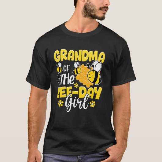 Granda Of The Bee Day Girl Birthday Party Bee Lov Tシャツ (正面)