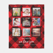 GRANDA PHOTO GIFT - Photo Collage Lumberjack フリースブランケット (正面)