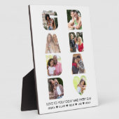 GRANDADレター切り出し8 Photo Collage パーソナライズされた フォトプラーク (側面)