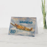 GRANDAD用80番目の誕生日カードをお届けします カード<br><div class="desc">特にSpitfire誕生日カードは、グランド80誕生日向け。80歳にな読るまでのカードの中の言い回しは…でも君は年を取ってないし俺の孫君も僕も君を愛してる…若保くて私と一緒にいて。「第80回誕生日グランド。JackCrispストア</div>