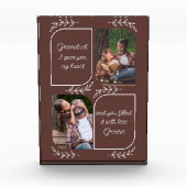 Grandad 2 Vertical Photo Loving Words パーソナライズされた フォトブロック (正面)