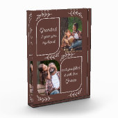 Grandad 2 Vertical Photo Loving Words パーソナライズされた フォトブロック (左)