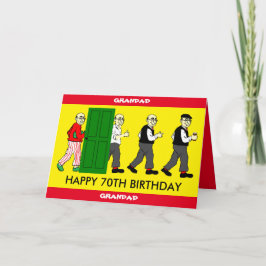 GRANDAD 70th誕生日カード カード