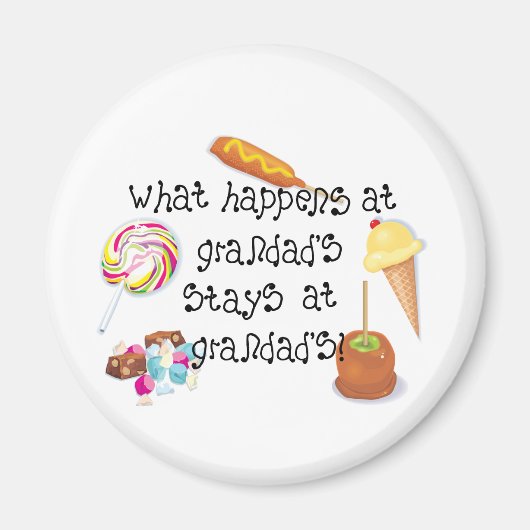 Grandad&aposで何が起こるかGrandad&apでステイ マグネット (正面)