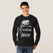 Grandad Bear LGBT LGBTQ Rainbow Pride Gay Lesbian Tシャツ (正面フル)