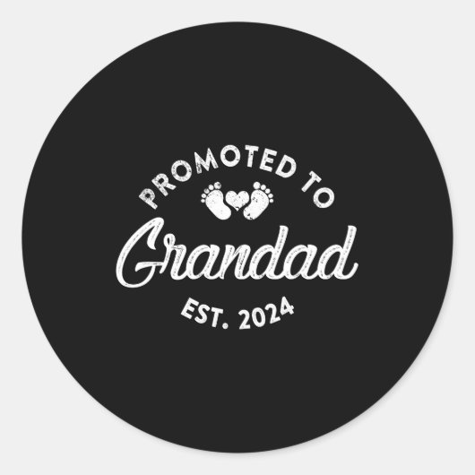 Grandad Est 2024新しいGrandadにおもしろい昇格 ラウンドシール (正面)
