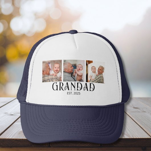 Grandad Established モダンスクリプト 3 写真 キャップ
