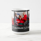 Grandad Established 3 写真 太字ホワイト タイポグラフィ コーヒーマグカップ (中央)